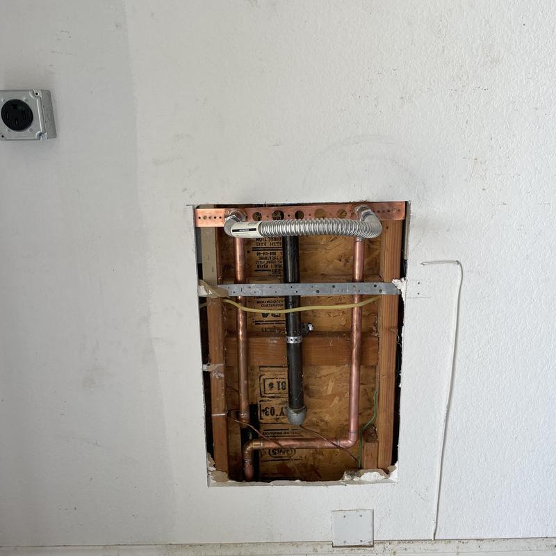 Copper water main piping reconfigured for filtration system Copper water main piping reconfigured for filtration system