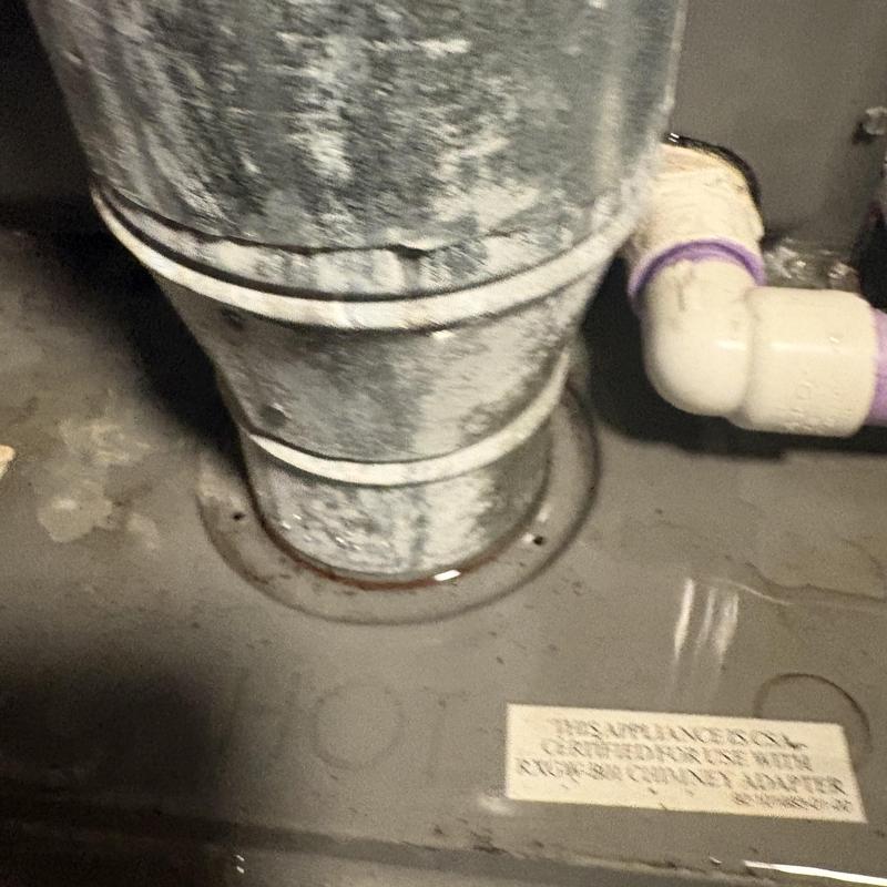 Main line pipe connection with PVC elbow fitting Main line pipe connection with PVC elbow fitting