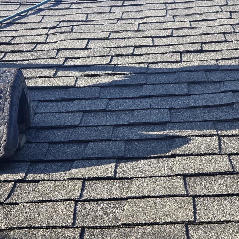 Asphalt shingle roof with repaired nail pops in Inman SC Asphalt shingle roof with repaired nail pops in Inman SC