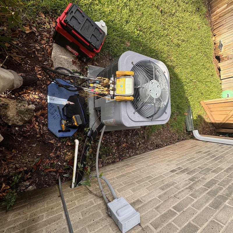 Furnace split system outdoor unit with diagnostic tools Furnace split system outdoor unit with diagnostic tools
