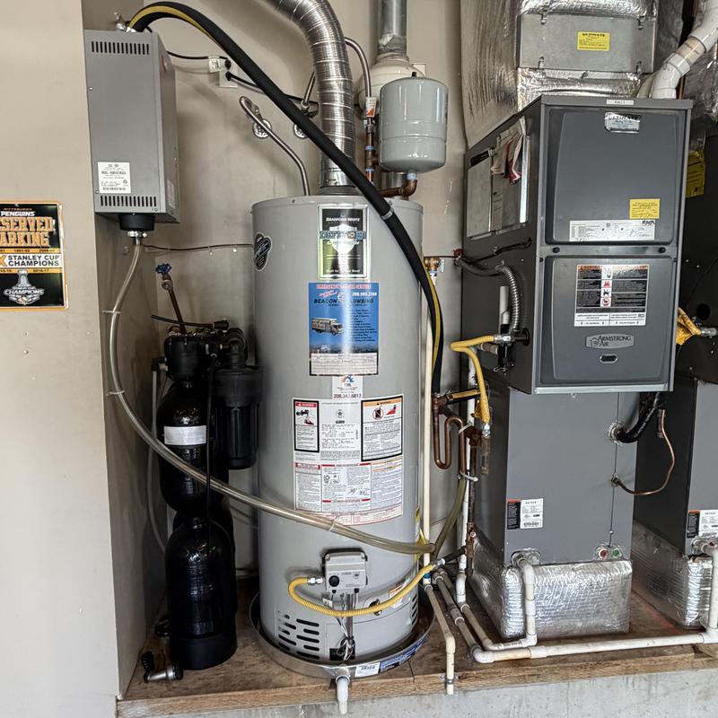 Bradford White gas water heater with new thermopile Bradford White gas water heater with new thermopile