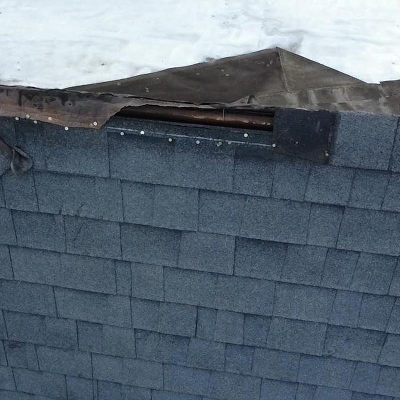 ModBit roofing underlayment with damaged shingles