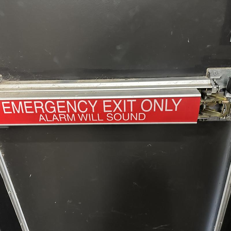 Alarm exit device battery replacement with key made Alarm exit device battery replacement with key made