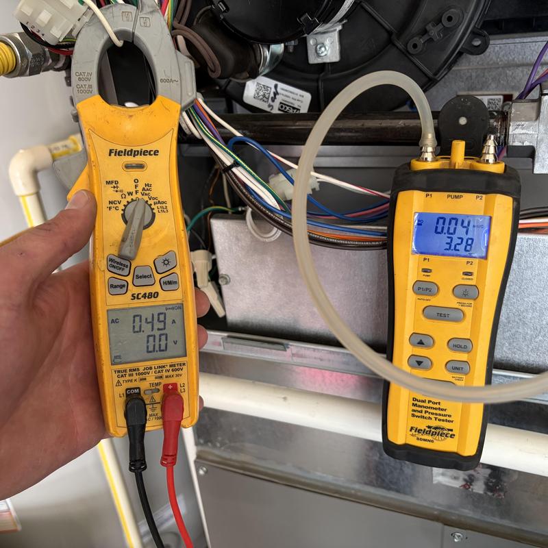 Steam humidifier canister replacement and furnace testing Steam humidifier canister replacement and furnace testing