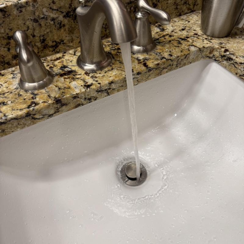 Bathroom faucet aerators with cleaned debris and clear flow Bathroom faucet aerators with cleaned debris and clear flow