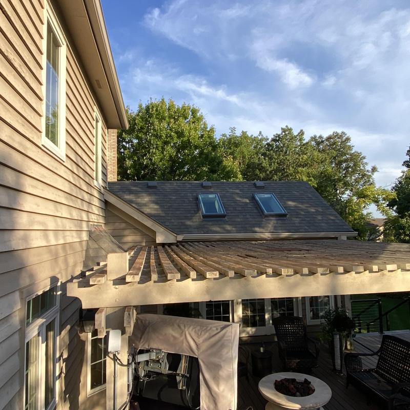 Skylights on Atlas impact class 4 roof in Wheaton