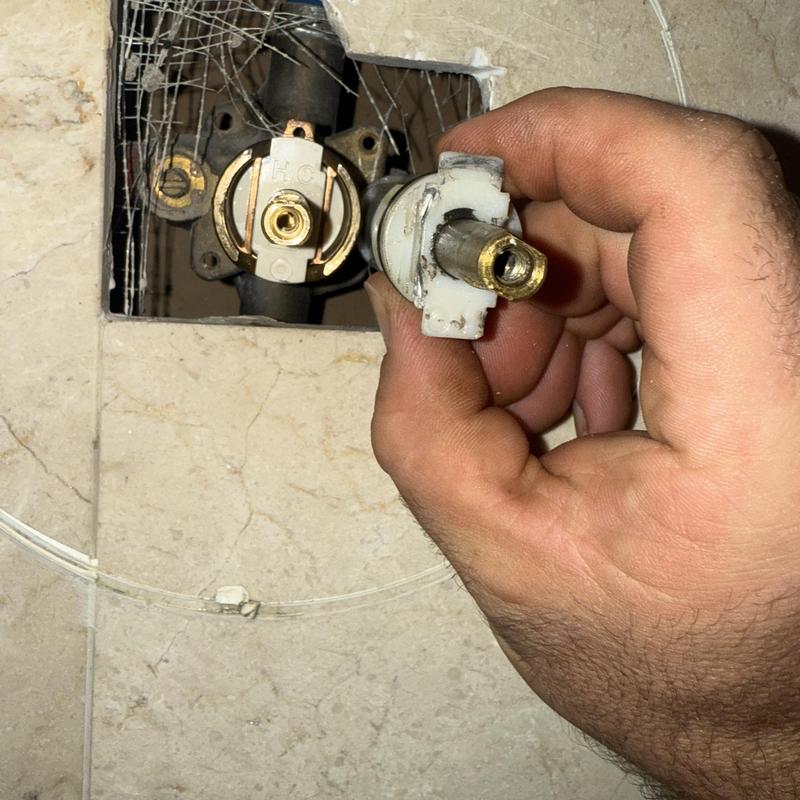 Moen Posi Temp faucet cartridge installation in wall