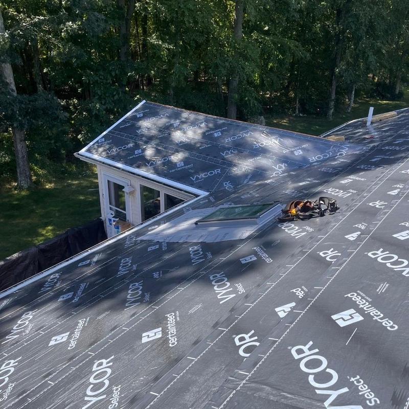 Ice and water shield roofing underlayment installation