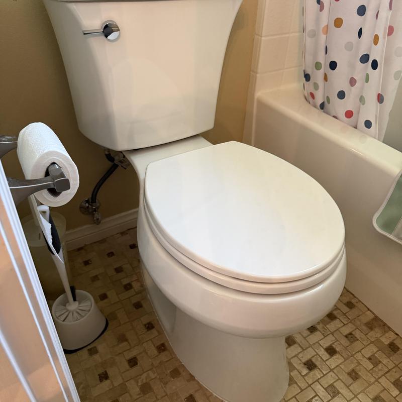 Kohler two-piece round toilet with new wax ring Kohler two-piece round toilet with new wax ring