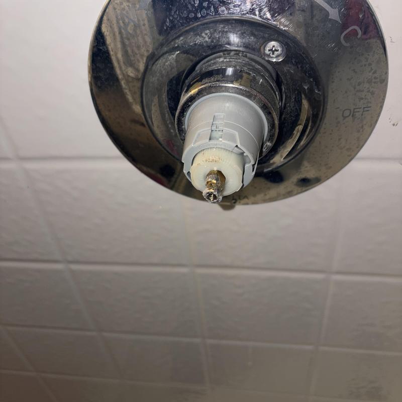 Delta MultiChoice shower valve adjustment close-up Delta MultiChoice shower valve adjustment close-up