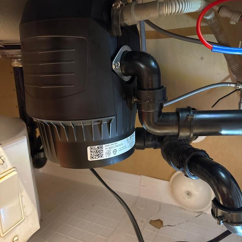 In-sink-erator Pro 750 garbage disposal install under sink