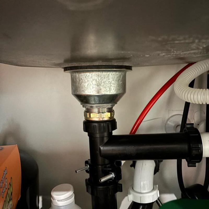 Stainless steel kitchen sink strainer and drain pipes