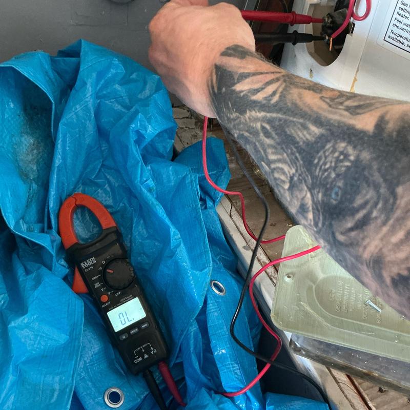 Water heater electrical components testing with meter Water heater electrical components testing with meter