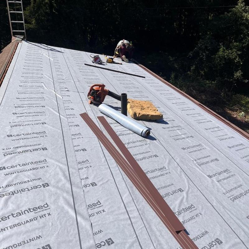 CertainTeed Winterguard roof underlayment installation