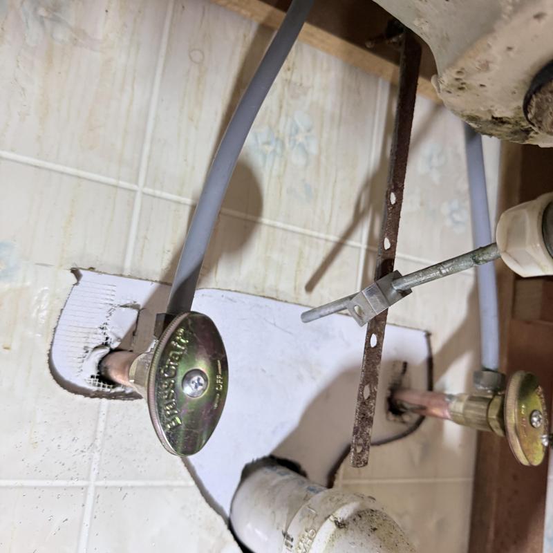 Silcock valve and emergency shutoffs under sink