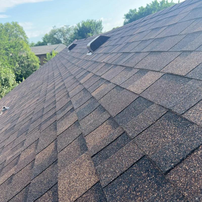 Owens Corning Duration Brownwood roof shingles installed