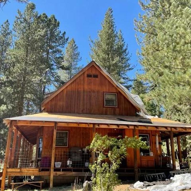 50-year GAF asphalt shingle roof installation on cabin