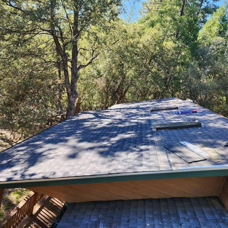Gaf 50-year asphalt roof overlay in Twain Harte, CA
