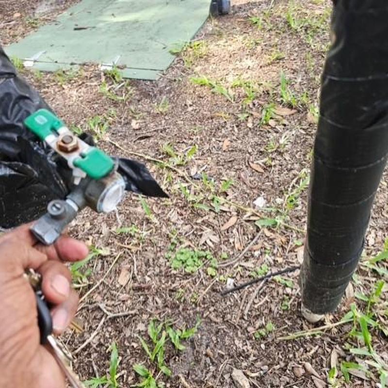 34-inch backflow preventer replacement at gas station 34-inch backflow preventer replacement at gas station