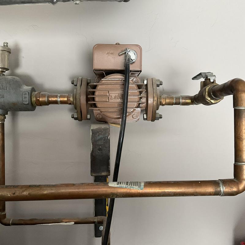 Radiant pump and copper piping with air in system Radiant pump and copper piping with air in system