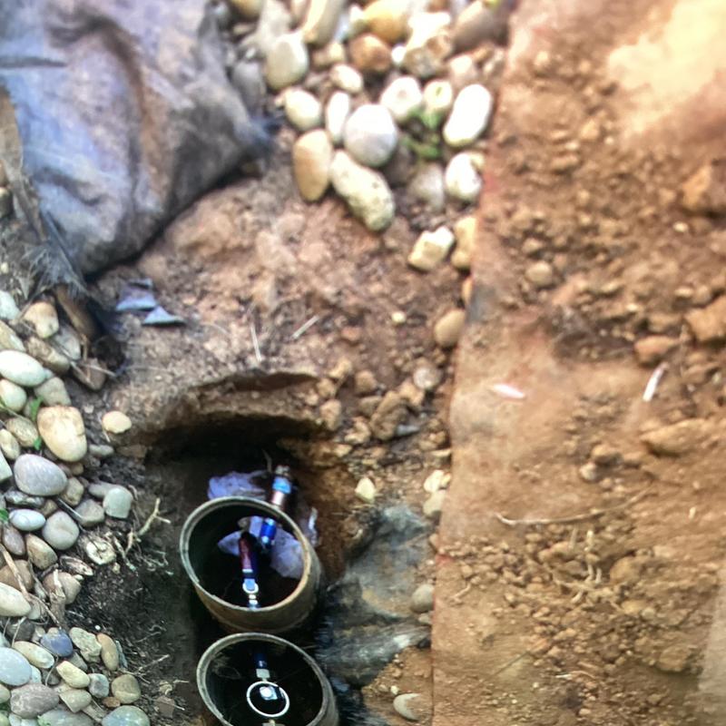 Pressure reducing valve and shutoff replaced in ground Pressure reducing valve and shutoff replaced in ground