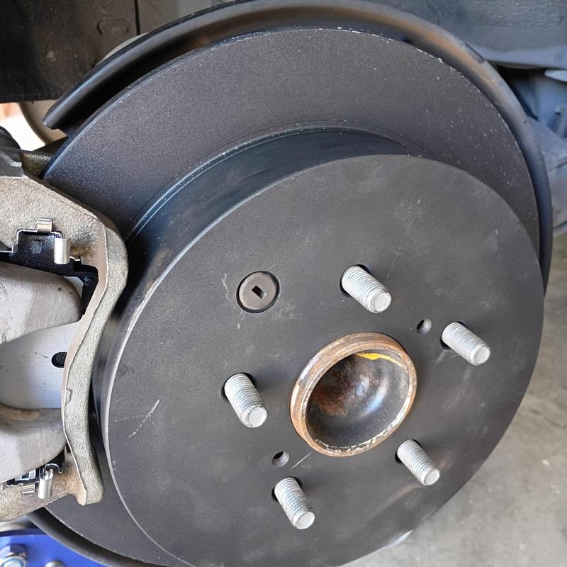 Brake rotor and caliper on Toyota Sienna minivan Brake rotor and caliper on Toyota Sienna minivan