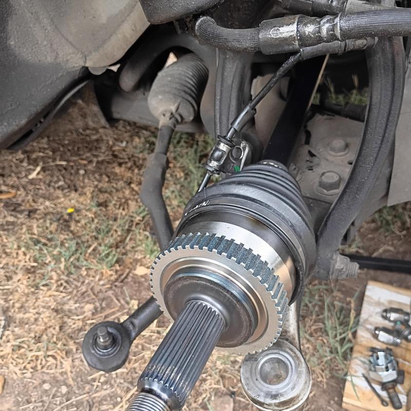 CV axle and front wheel bearing replacement on car CV axle and front wheel bearing replacement on car