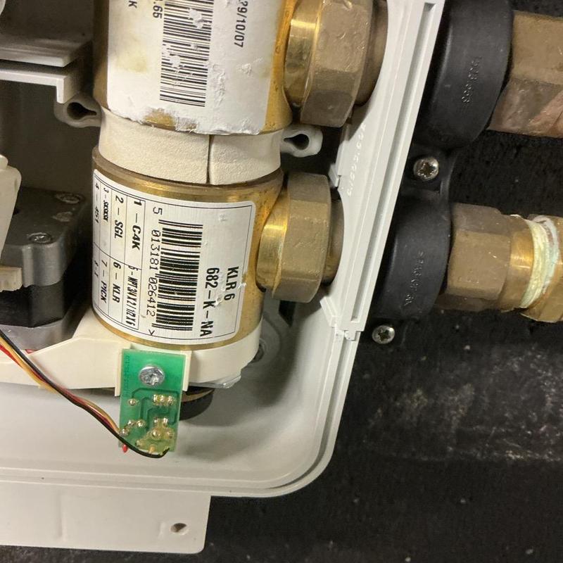 Master bathroom shower solenoid valve replacement detail Master bathroom shower solenoid valve replacement detail