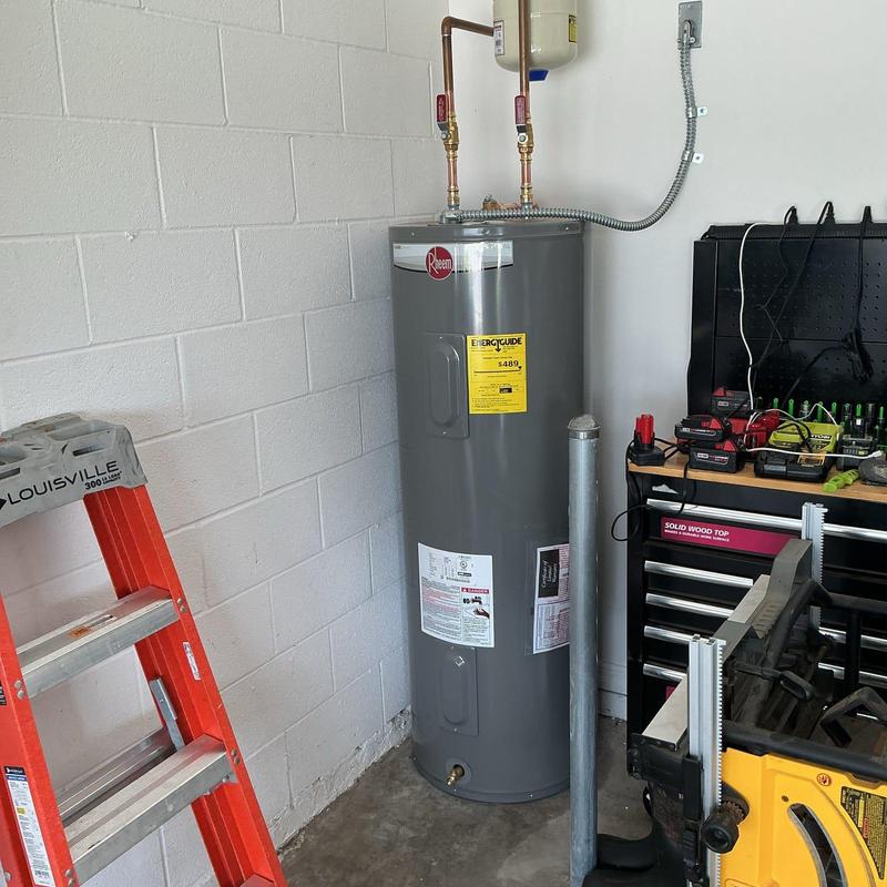 Rheem 50-gallon electric water heater installation Rheem 50-gallon electric water heater installation
