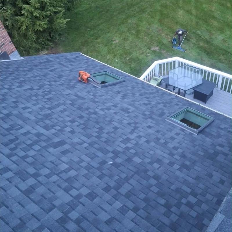 CertainTeed Landmark Pro roof shingles with skylights