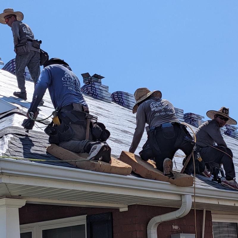 GAF HDZ shingles installation on residential roof GAF HDZ shingles installation on residential roof