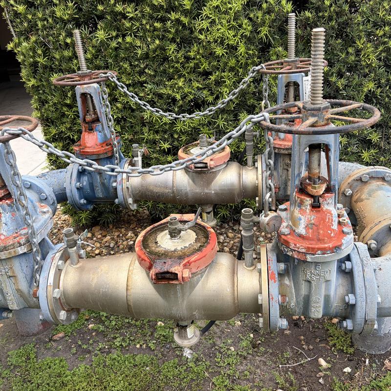 6” backflow OS&Y valve packing with new bolts