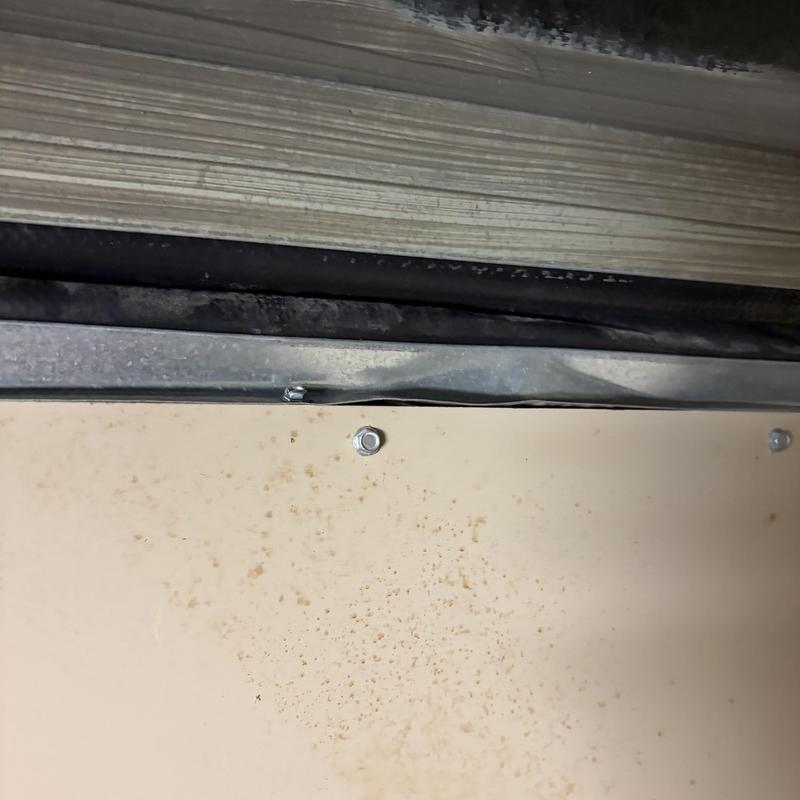 Lennox HS19-411-6P HVAC coil panel with screw detail Lennox HS19-411-6P HVAC coil panel with screw detail