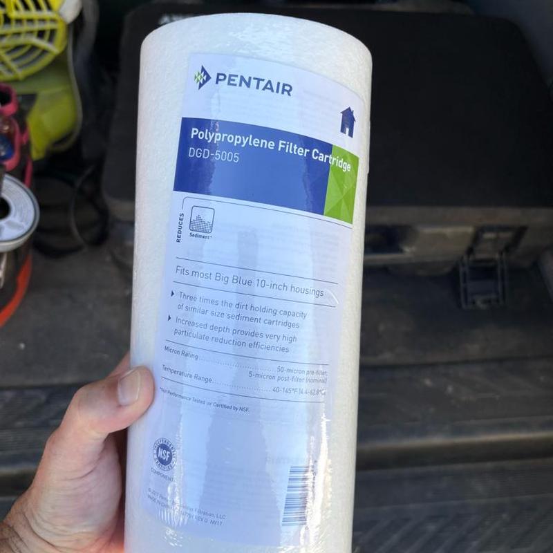 Polypropylene filter cartridge for water system