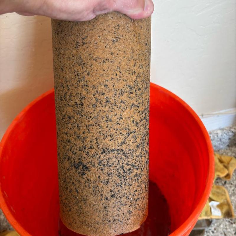 Carbon filter cartridge replacement in home conditioning system