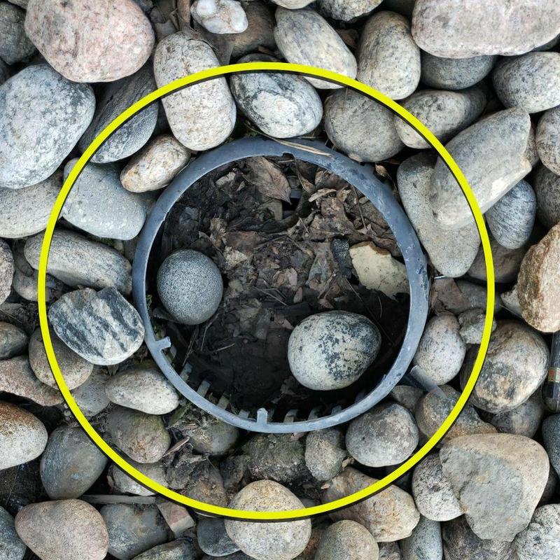 EPDM roof pipe jack with cracked seams and rocks