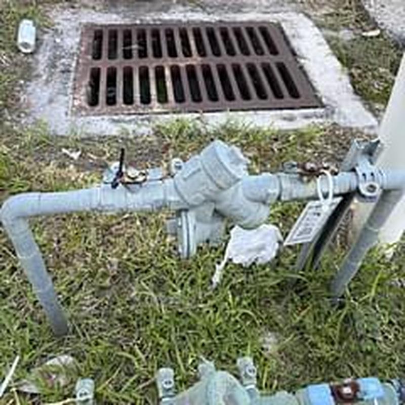 Wilkins 975XL backflow preventer installation outdoors