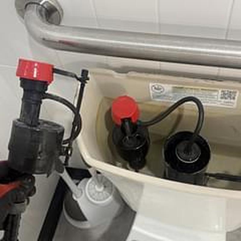 Toilet fill valve replacement inside tank with new parts