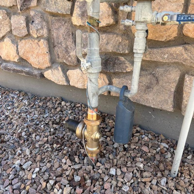 14-inch pressure reducing valve on water main service