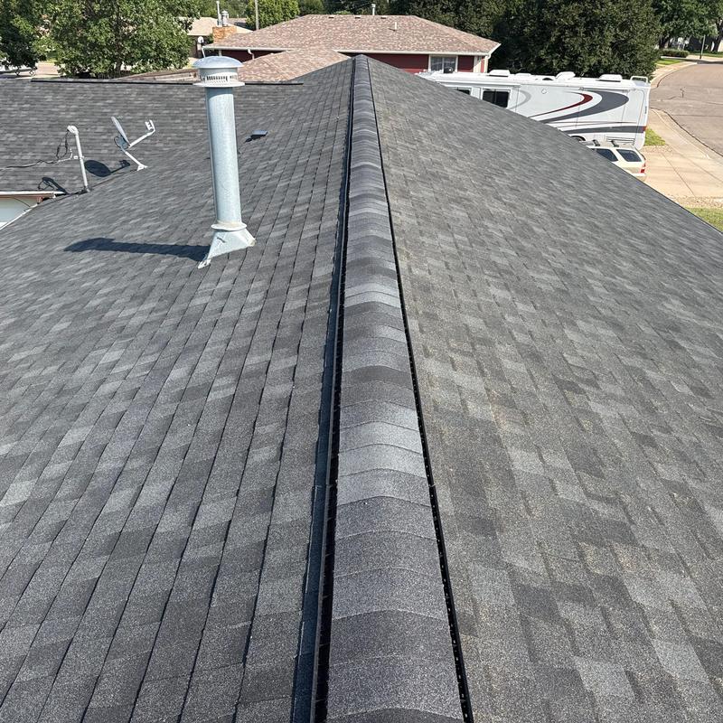 Tamko Stormfighter Flex shingle roof ridge and vents Tamko Stormfighter Flex shingle roof ridge and vents