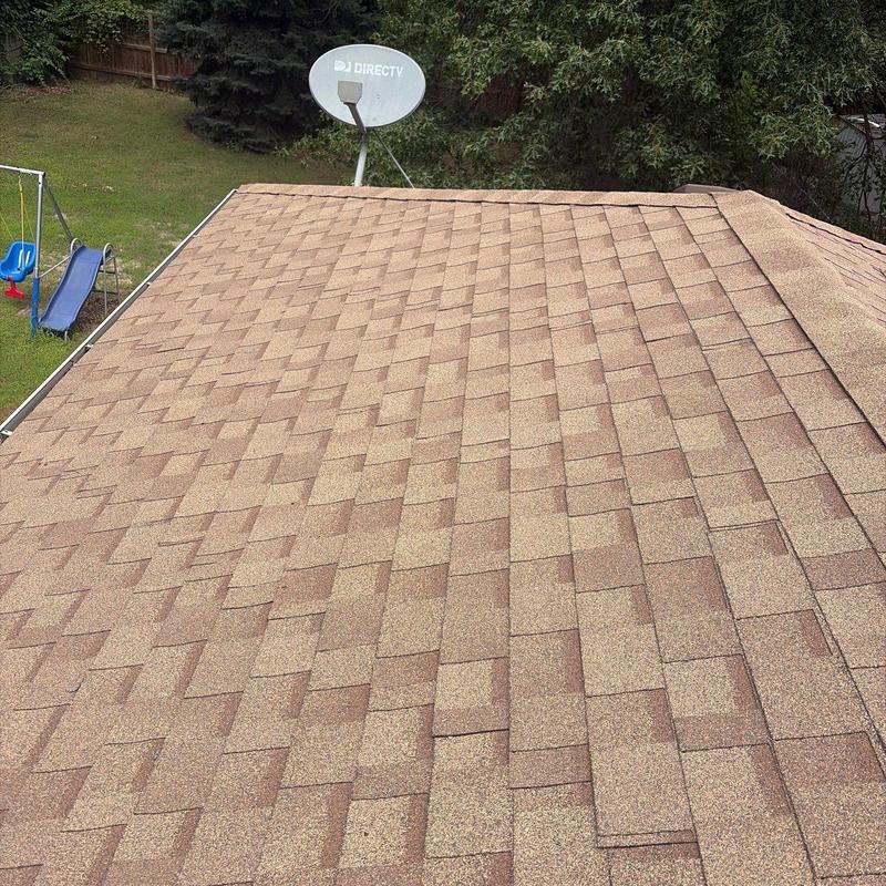 IKO Cambridge AR impact resistant shingles on roof IKO Cambridge AR impact resistant shingles on roof