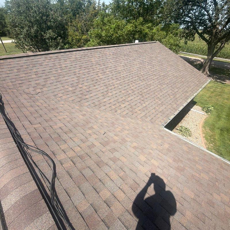 Tamko Stormfighter Flex shingles on residential roof Tamko Stormfighter Flex shingles on residential roof