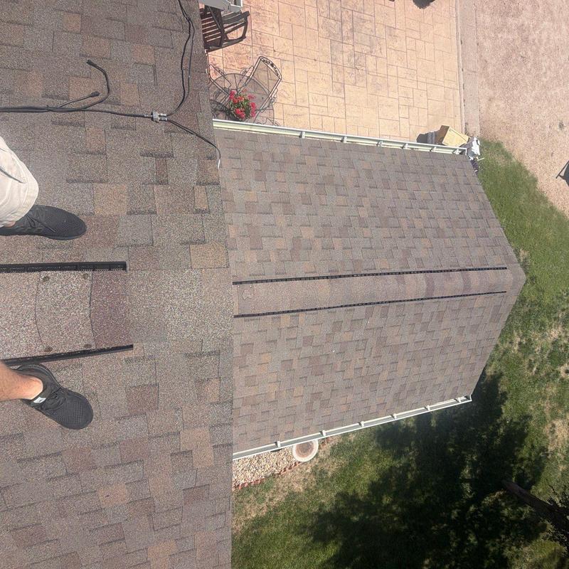 Tamko Stormfighter Flex roof shingles installation view Tamko Stormfighter Flex roof shingles installation view