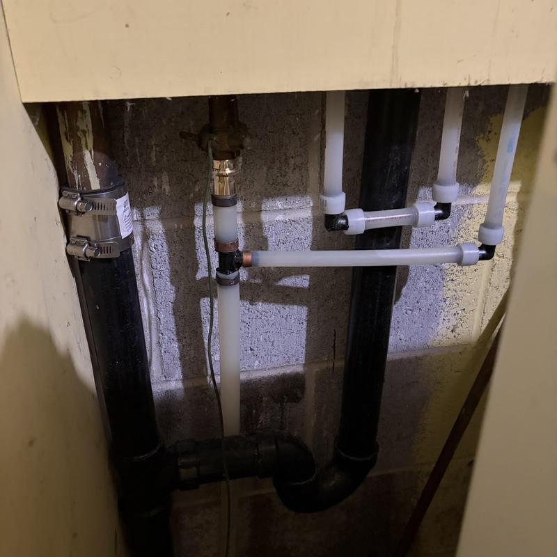 ABS drainage and PEX water supply piping installation ABS drainage and PEX water supply piping installation