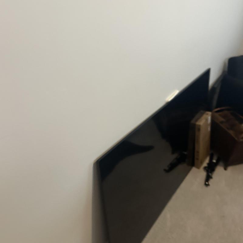 Television receptacle outlet installation materials on floor Television receptacle outlet installation materials on floor