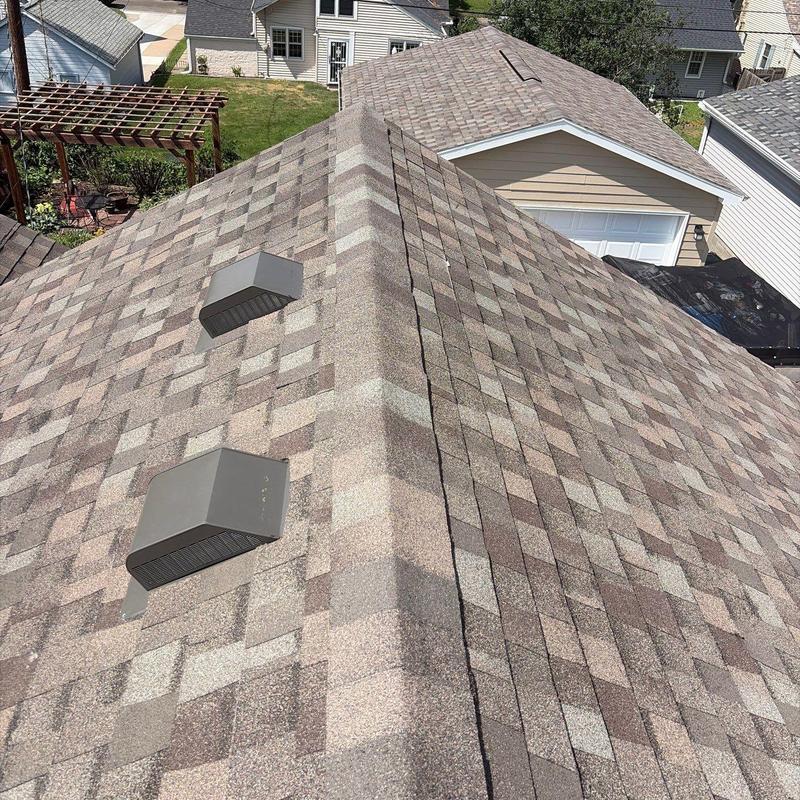 Tamko Titan XT asphalt shingle roof with vents Tamko Titan XT asphalt shingle roof with vents