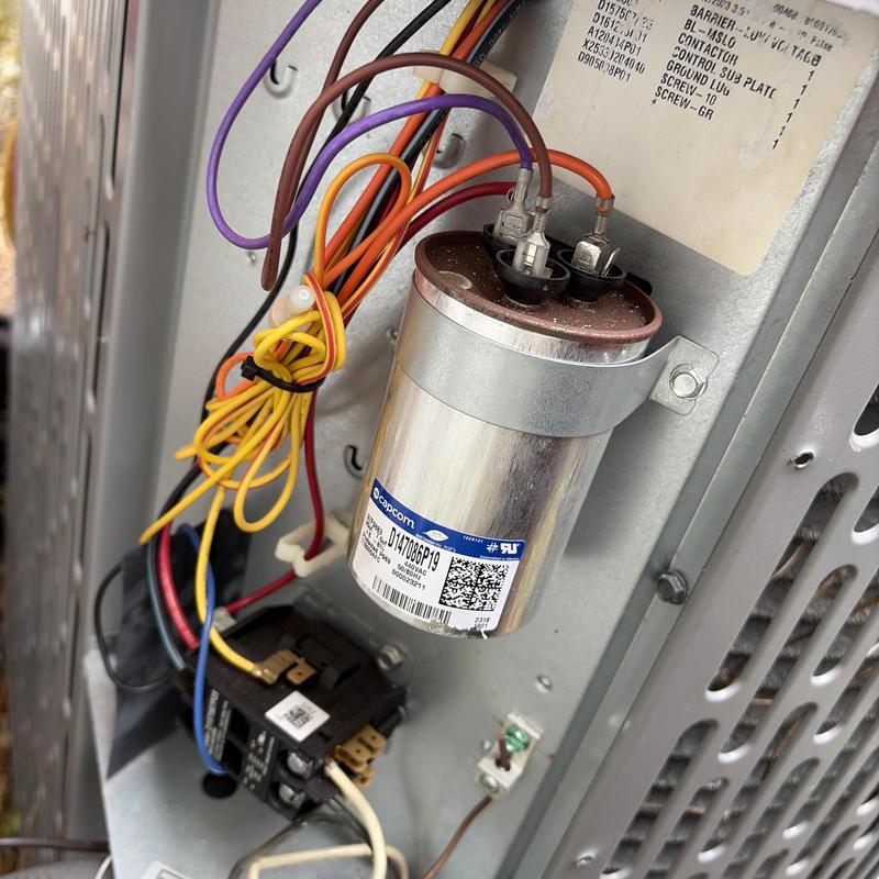 HVAC unit capacitor replacement and wiring repair HVAC unit capacitor replacement and wiring repair