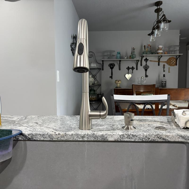 Moen kitchen faucet with soap dispenser installation
