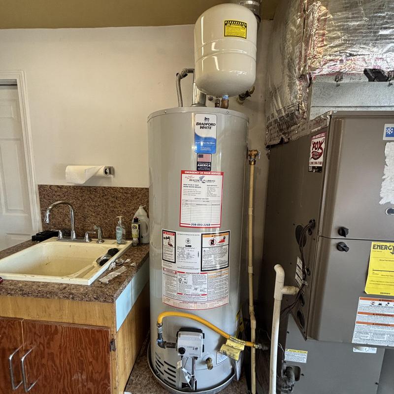Water heater replacement with new expansion tank Water heater replacement with new expansion tank