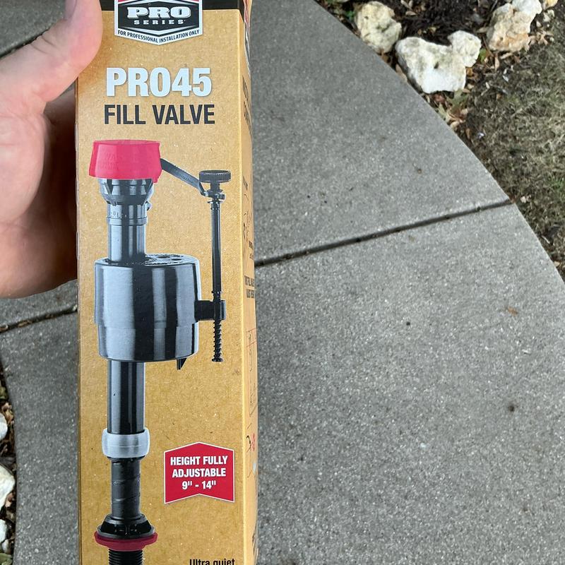 Toilet fill valve box with adjustable height on sidewalk